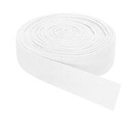 QUARKZMAN Ruban Sergé, 1Pcs 11 Yard x 30mm - Ruban en Tissu de Coton Rouleau à Chevrons Pour Vêtements, Accessoires, Sacs (Blanc)