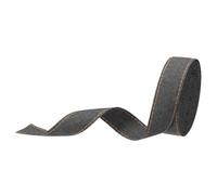 QUARKZMAN Rubans en Tissu Denim de 25 mm, 5 Yards Ruban en Jean en Tissu Denim pour la Couture, l'Emballage Cadeau, Noir 8/9"