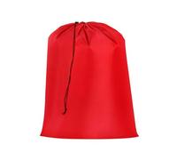 QUARKZMAN Sac à Linge avec Fermeture à Cordon, 27"X22" Sac à Linge Sale avec Poignée Panier à Linge Lavable pour Voyage Camping Et Plein Air Rouge