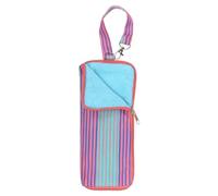 QUARKZMAN Sac pour Parapluie Mouillé pour Parapluie de Voyage 34cm x 11cm Housse de Transport Portable pour Parapluies Pliants Compacts, pour Voyage, Maison, Extérieur, Rayures Rouges