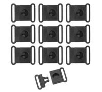 QUARKZMAN Safety Breakaway Buckle 15mm / 9/16" Plastic Flat Snap Insert Buckle Front Closure Hook Clasp Fasteners pour Bra Cat Dog Collar Harness Strap Lanyard, Pack of 50