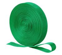 QUARKZMAN Sangle en Nylon, 20 M x 2,5 Cm Bande Plate en Polypropylène pour Sacs, Couverture Solaire De Piscine, Réparation Et Bricolage (Vert)