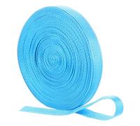 QUARKZMAN Sangle en Nylon, 20 M x 2 Cm Bande Plate en Polypropylene pour Sacs, Couverture Solaire De Piscine, Réparation Et Bricolage (Bleu Azure)