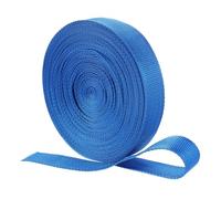 QUARKZMAN Sangle en Nylon, 20 M x 3 Cm Bande Plate en Polypropylene pour Sacs, Couverture Solaire De Piscine, Réparation Bricolage (Bleu)