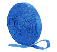 QUARKZMAN Sangle en Nylon, 20 Mètres x 2 Cm Bande Plate en Polypropylène pour Sacs, Couverture Solaire De Piscine, Réparation, Bricolage (Bleu)