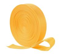 QUARKZMAN Sangle en Nylon, 20 Mètres x 3,8 Cm Bande Plate en Polypropylène pour Couverture Solaire De Piscine, Réparation Bricolage Artisanat (Jaune)