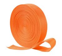QUARKZMAN Sangle en Nylon, 22 Verges x 1-1/2" Bande Plate en Polypropylene pour Couverture Solaire De Piscine, Reparation Bricolage Fabrication(Orange)