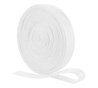 QUARKZMAN Sangle en Nylon, 22 Verges x 1-1/4" Bande Plate en Polypropylene pour Couverture Solaire De Piscine, Réparation Bricolage Artisanat (Blanc)