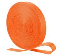 QUARKZMAN Sangle en Nylon, 22 Verges X 1" Bande Plate en Polypropylene pour Sacs, Couverture Solaire De Piscine, Réparation Et Bricolage (Orange)