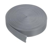 QUARKZMAN Sangle en Nylon Plate de 25 mm X 10 Yards, Gris Clair, pour Réparations DIY, Sac à Dos, Porte-Bagages, Artisanat