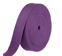 QUARKZMAN Sangle en Polyester Coton 10m x 32mm x 1,5mm（LxlxÉp） Voilet | Ruban de Sangle Tressée, Bande élastique à coudre pour Art Artisanat Poignées de Sac Fourreau Ceinture en Tissu Fournitures