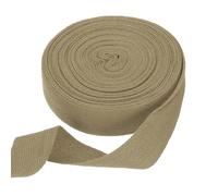 QUARKZMAN Sangle en Ruban de Coton à Chevrons, 25mm x 10 mètres Ruban en Coton Bandes de Biais pour DIY à la Main Couture Emballage Cadeau Poignée Sac en Tissu Bricolage Artisanat, Kaki