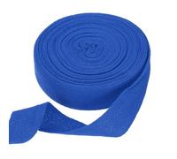 QUARKZMAN Sangle en Ruban de Coton à Chevrons, 25mm x 10 mètres Ruban en Coton Bandes de Biais pour DIY à la Main Couture Emballage Cadeau Poignée Sac en Tissu Bricolage Artisanat, Bleu Vif