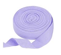 QUARKZMAN Sangle en Ruban de Coton à Chevrons, 25mm x 10 mètres Ruban en Coton Bandes de Biais pour DIY à la Main Couture Emballage Cadeau Poignée Sac en Tissu Bricolage, Violet Clair