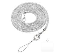 QUARKZMAN Sangles de Sac à Main en Strass, Poignée de Sac en Cristal, Sangles de Sac Scintillantes de Remplacement pour Sac de Téléphone, Sac sous le Bras, Sac d'Épaule, Argent