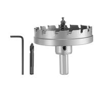 QUARKZMAN Scie Cloche à Métaux en Carbure de 82 mm de Diamètre pour Acier Inoxydable de 5 mm d'Épaisseur, Métal, Alliage d'Aluminium, Cuivre, Laiton, avec Foret Central Supplémentaire