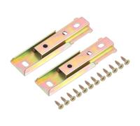 QUARKZMAN Sectionnel Canapé Connecteurs, 2 Pcs Canapé Connecteur Meubles Canapé Loquet, Lit Cadre Accessoires Canapé Fixation Boulon, Emboîtable Support 95mm, Couleur Zinc