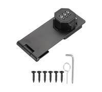 QUARKZMAN Serrure De Cabinet Sans vec Code De Combinaison - Loquet Mécanique À Mot De Passe Rotatif De 5 Pouces, Pour Armoires De Bureau, Tiroirs, Placards, Buffets, Noir