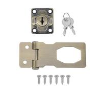 QUARKZMAN Serrures À Crémone À Bouton Tournant Avec Clés Sécurité Fermoir À Crémone Avec Clés & Vis 2.5 Pouces Pour Fenêtre Grange Tiroir Armoire Garage Placards Portes (Vert)