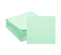 QUARKZMAN Serviettes Cocktail, 100 Paquet Vert 2-Ply Carré Serviettes Jetables 16" x 16" Serviettes Boisson Papier Pour Dinner Wedding Bar Birthday Party Et Utilisation Quotidienne