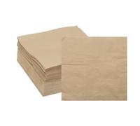 QUARKZMAN Serviettes Cocktail, 100 Pièces Gris Rose 2-Ply Serviettes Jetables Carrées 25 x 25 cm Serviettes Papier Pour Mariage Bar Anniversaire Fête Et Usage Quotidien