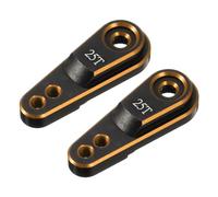 QUARKZMAN Servo de Direction en Alliage d'Aluminium 25T Bras Corne Or pour 1/10 RC Voiture/Bateau/Avion Accessoires de Bateau 2 Pcs