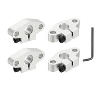 QUARKZMAN SHF10 Support Linéaire En Aluminium Pour Tige De Guidage, Support De Montage Pour Rail Linéaire 10 mm ID, Attache De Guidage Pour Tige De Mouvement Pour Imprimante 3D, Lot De 4