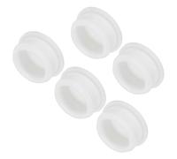 QUARKZMAN Silicone Bouton-Pression Verrouillage Trou Bouchons Caoutchouc Panneau Joint Couvercle Affleurer Panneau Rond Clôtures Étanche Étanchéité 29mm/1.14" Diamètre Blanc,Paquet de 5