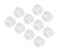 QUARKZMAN Silicone Bouton-Pression Verrouillage Trou Bouchons Caoutchouc Panneau Joint Couvercle Affleurer Panneau Rond Clôtures Étanche Étanchéité 14mm/0,55" Diamètre Blanc,Paquet de 10