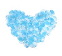 QUARKZMAN Soie Artificielle Fleur Pétales, Lumière Bleu, Blanc Mariage Faux Fleurs 2 Pouce x 2 Pouce pour Mariage Centres Table, Fête Décoration Paquet de 2000