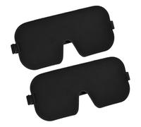 QUARKZMAN Sommeil, Masque Oculaire Bloquant La Doux Respirant Carré Pour Hommes Femmes Couvre-Oeil Avec Bande Réglable Pour Dormir Voyage Bureau Sieste Dormeur Sur Le Côté,
