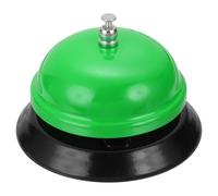 QUARKZMAN Sonnette De Service pour Bureau, Sonnette De Dîner en Métal De 3.35 Pouces pour Hôtel Restaurant Zone De Réception Et Événements De Mariage, Vert