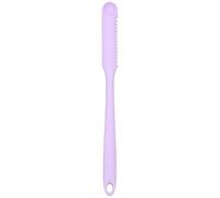 QUARKZMAN Spatule en silicone fine longue antiadhésive pour pot violet