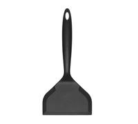 QUARKZMAN Spatule Tamagoyaki Silicone Noir | 1 pièce, spatule à omelette large antiadhésive résistante à la chaleur, pelle à crêpe, ustensiles de cuisine antiadhésifs