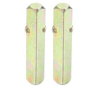QUARKZMAN Square Door Knob Spindle 50x8mm, 2 Pack Spare Door Handle Spindle Bar Acier Carbone Pour Most Mortise Type Door Knobs Vintage Door Control Systems, Gold