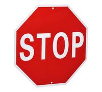 QUARKZMAN Stop Panneau 12" x 12" Avertissement Réfléchissant Aluminium Panneaux pour Rue Trafic, Octogone Rouille Gratuit Panneau