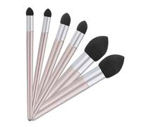 QUARKZMAN Stylo Éponge À Estomper, 3 Tailles Pinceau À Dessin Lavable Réutilisable pour Créateur Correction D'Ombre Et Détails (Lot De 6, Gris)