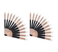 QUARKZMAN Stylo Estompeur À Éponge, 2 Tailles Double Pointe Lavable Pinceau À Estomper À Dessin Outil De Fusion Réutilisable pour Créateur Ombre Détail Correction (Lot de 24, Ton Or)