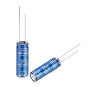 QUARKZMAN Super Capacitor, 3.8V 50F L25mmxD8mm Capacité Électrochimique, Condensateurs Électrolytiques En Aluminium pour Stockage D'Énergie De Secours À Bord, Pack De 2