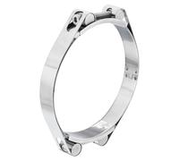 QUARKZMAN T-Bolt Hose Clamp, 304 Acier Inoxydable Prise Souple, Plage De Serrage 130-140mm Pour 5.51" Hose ID, T-Clamps Pour Automotive, Intercooler, Radiator, Silver