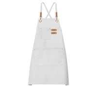 QUARKZMAN Tabliers de Cuisine en Toile 75x69cm Tablier de Cuisine Beige