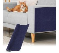 QUARKZMAN Tapis À Griffer Autoadhésif Chat, 1 Rouleau 11.8" x 11.8" Protecteur De Canapé Contre Les Griffes De Chat DIY Sofa, Wall, Doors, Tapis Anti-Griffes À Découper, Bleu Foncé