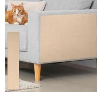 QUARKZMAN Tapis À Griffer Autoadhésif pour Chat, 1 Rouleau 78.7" x 15.8" Protecteur De Canapé Contre Les Griffes De Chat pour DIY Sofa, Wall, Doors, Tapis À Griffer, Khaki