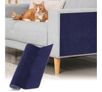 QUARKZMAN Tapis À Griffer Autocollant Chat, 1 Rouleau 23.6" x 11.8" Protecteur De Canapé Contre Les Griffes De Chat DIY Sofa, Wall, Doors, Tapis Anti-Griffes À Découper, Dark Blue