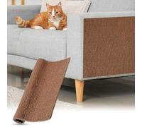 QUARKZMAN Tapis À Griffer Autocollant Chat, 1 Rouleau 30 x 30cm Protecteur De Canapé Contre Les Griffes De Chat DIY Sofa, Wall, Doors, Tapis Anti-Griffes À Découper, Brown