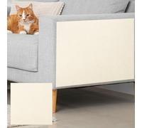 QUARKZMAN Tapis À Griffer Autocollant pour Chat, 1 Rouleau 236" x 236" Protecteur De Canapé Contre Les Griffes De Chat pour DIY Canapé, Mur, Portes, Tapis À Griffer, Beige