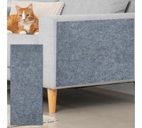 QUARKZMAN Tapis À Griffes Autoadhésif pour Chat, 1 Rouleau 39.4" x 15.8" Protège-Canapé Contre Les Griffes De Chat pour Canapé DIY, Mur, Portes, Tapis À Griffes, Gris Clair