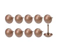 QUARKZMAN Tapisserie Clou Punaises (11x17x3,6mm) 40pcs, Fer Rond Pouce Punaises - pour Maison Construction, Maison Cuisine Meubles, Cuivré