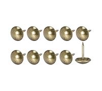 QUARKZMAN Tapisserie Clou Punaises (12x17x3mm) 50pcs, Fer Rond Pouce Poussoir Punaises - pour Maison Construction, Maison Cuisine Meubles, Bronzé
