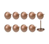 QUARKZMAN Tapisserie Clou Punaises (14x20x4mm) 200pcs, Fer Rond Pouce Poussoir Punaises - pour Maison Construction, Maison Cuisine Meubles, Cuivré